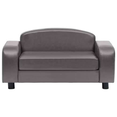 Sofa za pse siva 80 x 50 x 40 cm od umjetne kože - Siva Cijena