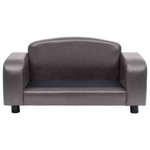 Sofa za pse siva 80 x 50 x 40 cm od umjetne kože - Siva Cijena