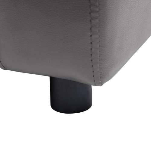 Sofa za pse siva 80 x 50 x 40 cm od umjetne kože - Siva Cijena