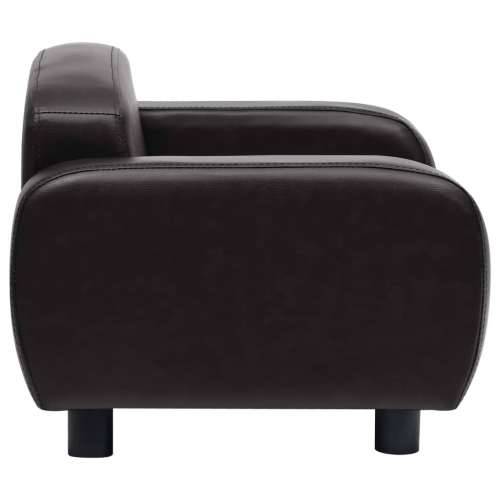 Sofa za pse crna 80 x 50 x 40 cm od umjetne kože Cijena