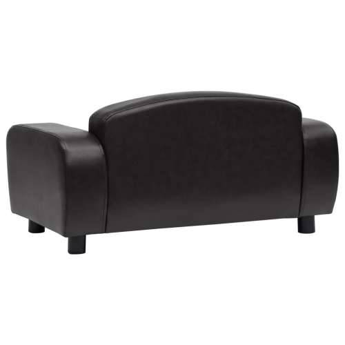 Sofa za pse crna 80 x 50 x 40 cm od umjetne kože Cijena