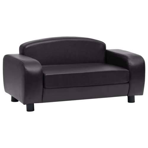 Sofa za pse crna 80 x 50 x 40 cm od umjetne kože - Crna Cijena