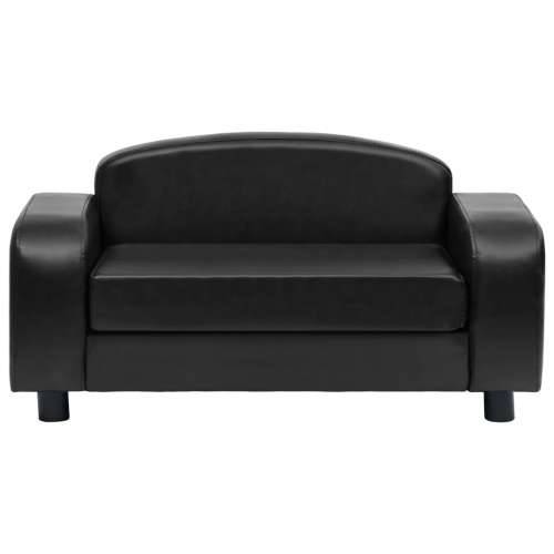Sofa za pse crna 80 x 50 x 40 cm od umjetne kože - Crna Cijena