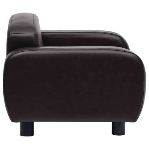 Sofa za pse crna 80 x 50 x 40 cm od umjetne kože - Crna Cijena