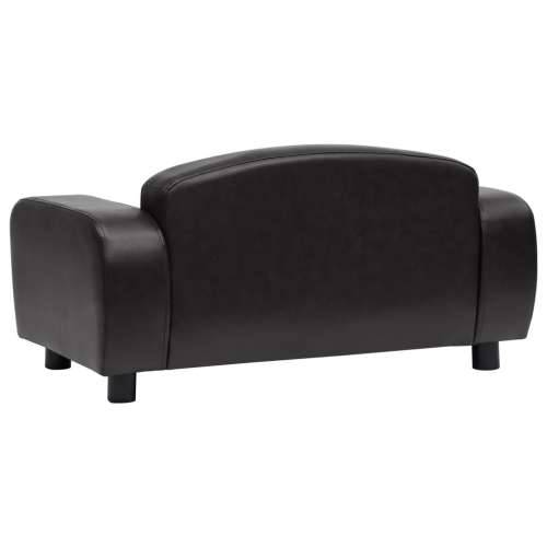 Sofa za pse crna 80 x 50 x 40 cm od umjetne kože - Crna Cijena