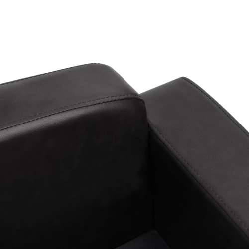 Sofa za pse crna 80 x 50 x 40 cm od umjetne kože - Crna Cijena