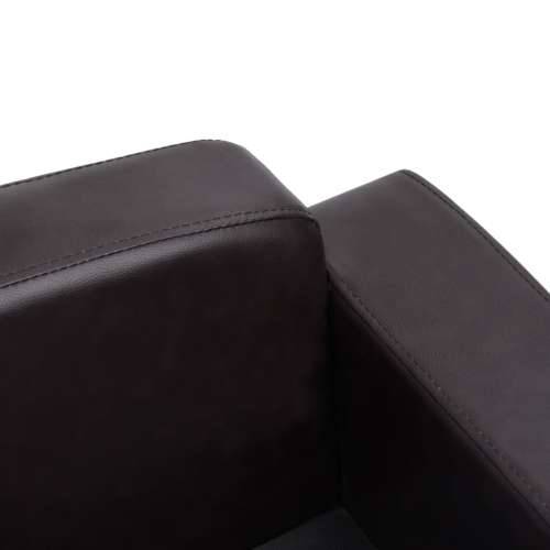 Sofa za pse smeđa 80 x 50 x 40 cm od umjetne kože - Smeđa Cijena