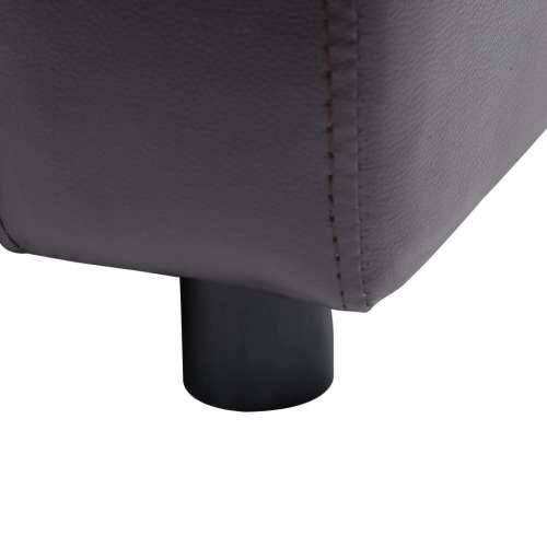 Sofa za pse smeđa 80 x 50 x 40 cm od umjetne kože - Smeđa Cijena