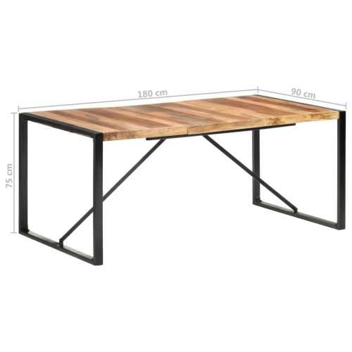 Blagovaonski stol 180 x 90 x 75 cm od masivnog drva - 180 x 90 x 75 cm 1 Cijena