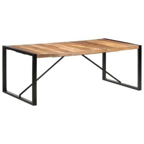 Blagovaonski stol 200 x 100 x 75 cm od masivnog drva - 200 x 100 x 75 cm 1 Cijena