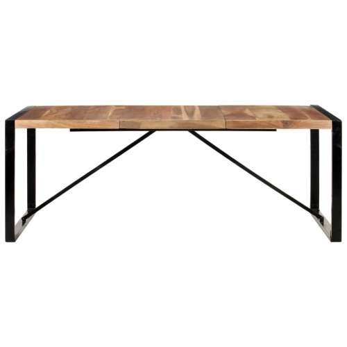 Blagovaonski stol 200 x 100 x 75 cm od masivnog drva - 200 x 100 x 75 cm 1 Cijena