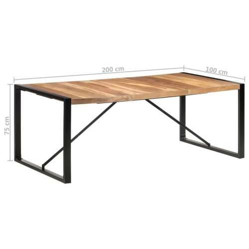 Blagovaonski stol 200 x 100 x 75 cm od masivnog drva - 200 x 100 x 75 cm 1 Cijena