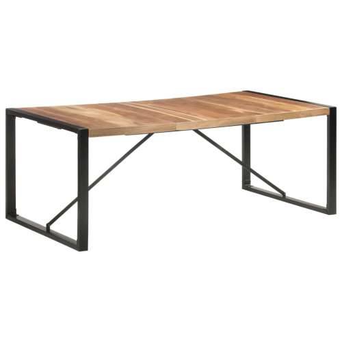 Blagovaonski stol 200 x 100 x 75 cm od masivnog drva - 200 x 100 x 75 cm 1 Cijena