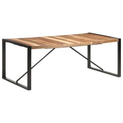 Blagovaonski stol 200 x 100 x 75 cm od masivnog drva - 200 x 100 x 75 cm 1 Cijena