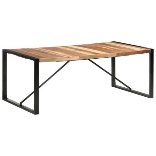 Blagovaonski stol 200 x 100 x 75 cm od masivnog drva - 200 x 100 x 75 cm 1 Cijena