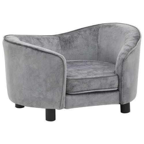 Sofa za pse siva 69 x 49 x 40 cm plišana - Siva Cijena