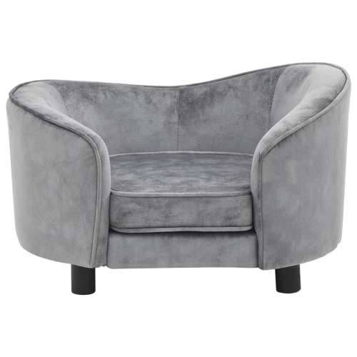 Sofa za pse siva 69 x 49 x 40 cm plišana - Siva Cijena