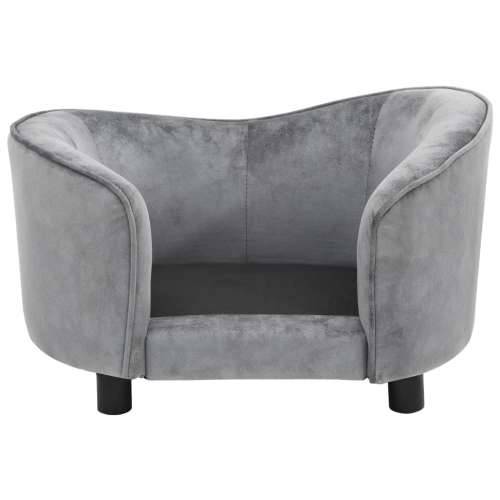 Sofa za pse siva 69 x 49 x 40 cm plišana - Siva Cijena