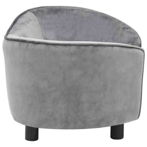 Sofa za pse siva 69 x 49 x 40 cm plišana - Siva Cijena