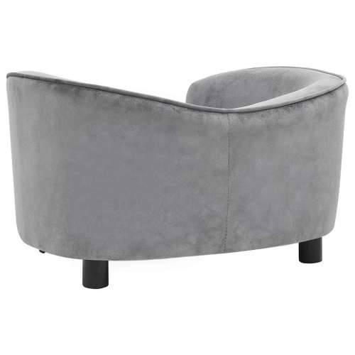 Sofa za pse siva 69 x 49 x 40 cm plišana - Siva Cijena