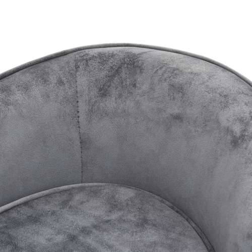 Sofa za pse siva 69 x 49 x 40 cm plišana - Siva Cijena