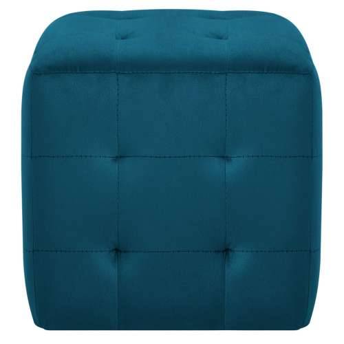 Noćni ormarići 2 kom plavi 30x30x30 cm od baršunaste tkanine - Plava 2 Cijena
