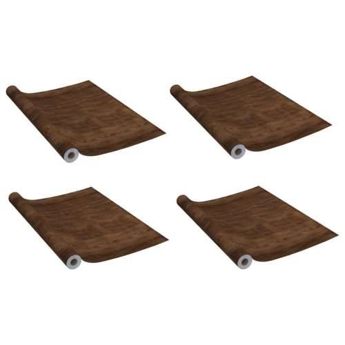 Samoljepljive folije za vrata 4 kom tamni hrast 210 x 90 cm PVC - Tamni hrast 4 Cijena