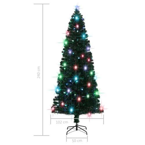 Osvijetljeno božićno drvce sa stalkom 240 cm optička vlakna - 240 x 102 cm 1 Cijena