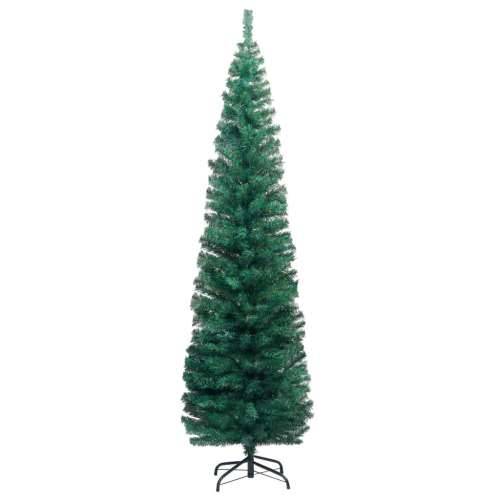 Tanko umjetno božićno drvce sa stalkom zeleno 180 cm PVC Cijena