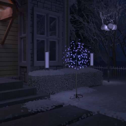 Božićno drvce sa 120 LED žarulja plavo svjetlo 150 cm Cijena