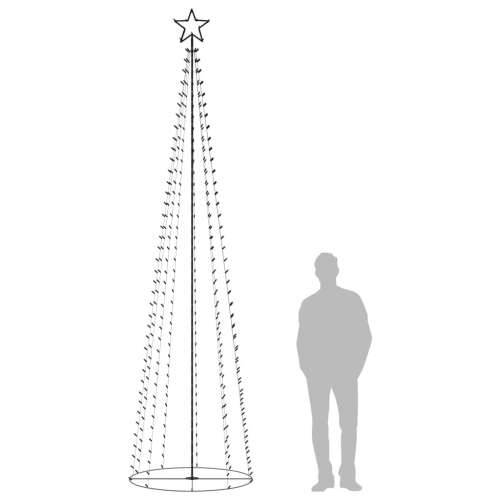 Stožasto božićno drvce 400 toplih bijelih LED žarulja 100x360cm Cijena