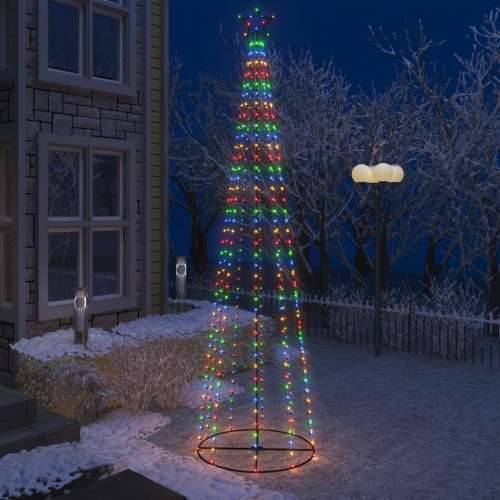 Ukrasno stožasto božićno drvce šareno 400 LED žarulja 100x360cm