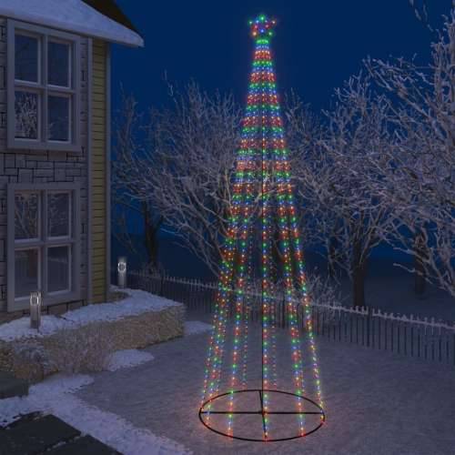Ukrasno stožasto božićno drvce 752 šarene LED žarulje 160x500cm
