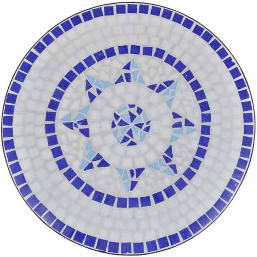 3-dijelni bistro set s keramičkim pločicama plavo-bijeli Cijena