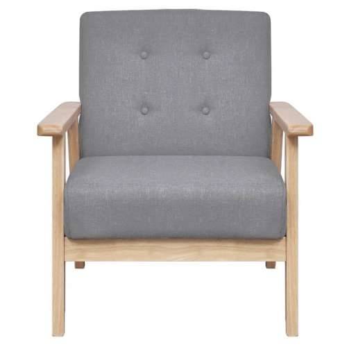 2-dijelni set sofa od tkanine svjetlosivi  Cijena