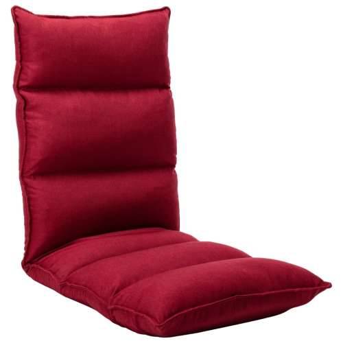 Sklopiva podna stolica od tkanine crvena boja vina Cijena