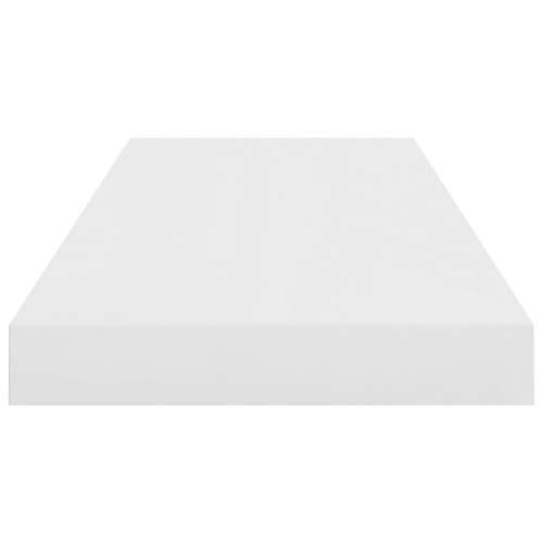 Plutajuća zidna polica visoki sjaj bijela 60x23,5x3,8 cm MDF - Visoko sjajno bijela 60 x 23.5 x 3.8 cm 1 Cijena