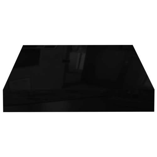 Plutajuća zidna polica visoki sjaj crna 23 x 23,5 x 3,8 cm MDF - visoko sjajno crna 23 x 23.5 x 3.8 cm 1 Cijena