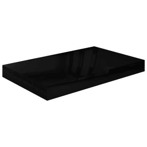 Plutajuća zidna polica visoki sjaj crna 40 x 23 x 3,8 cm MDF - visoko sjajno crna 40 x 23 x 3.8 cm 1 Cijena