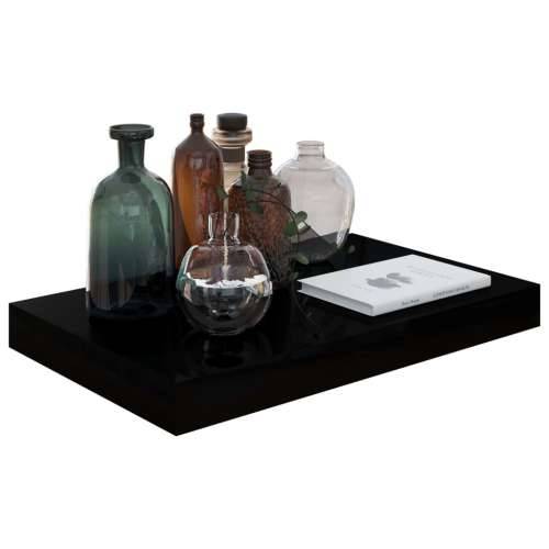 Plutajuća zidna polica visoki sjaj crna 40 x 23 x 3,8 cm MDF - visoko sjajno crna 40 x 23 x 3.8 cm 1 Cijena