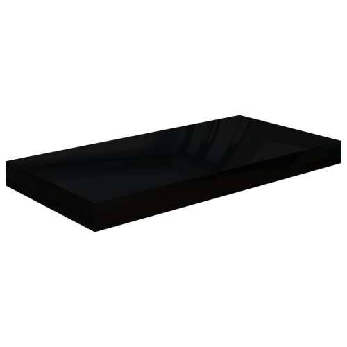 Plutajuća zidna polica visoki sjaj crna 50 x 23 x 3,8 cm MDF - visoko sjajno crna 50 x 23 x 3.8 cm 1 Cijena