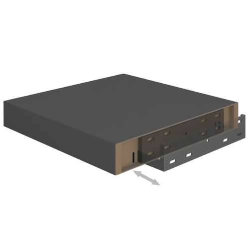 Plutajuća zidna polica visoki sjaj siva 23 x 23,5 x 3,8 cm MDF - visoko sjajno siva 23 x 23.5 x 3.8 cm 1 Cijena