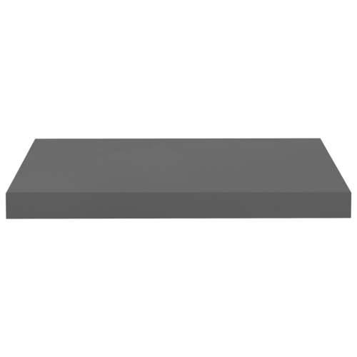 Plutajuća zidna polica visoki sjaj siva 50 x 23 x 3,8 cm MDF - visoko sjajno siva 50 x 23 x 3.8 cm 1 Cijena