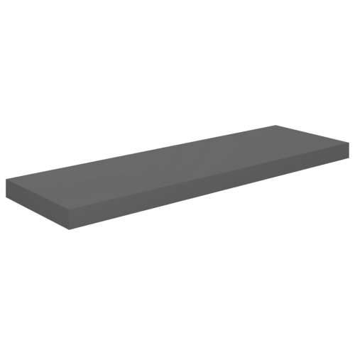 Plutajuće zidne police 2 kom sjajne sive 80 x 23,5 x 3,8 cm MDF - visoko sjajno siva 80 x 23.5 x 3.8 cm 2 1 Cijena
