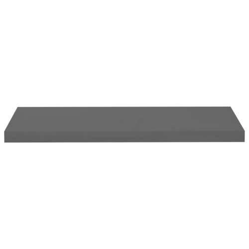 Plutajuće zidne police 2 kom sjajne sive 80 x 23,5 x 3,8 cm MDF - visoko sjajno siva 80 x 23.5 x 3.8 cm 2 1 Cijena