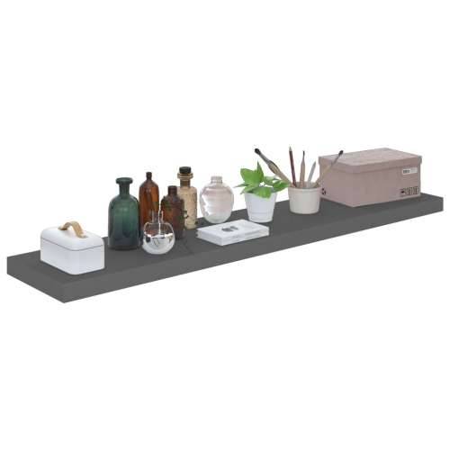Plutajuća zidna polica visoki sjaj siva 120 x 23,5 x 3,8 cm MDF - visoko sjajno siva 120 x 23.5 x 3.8 cm 1 Cijena