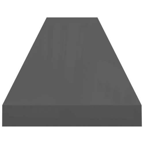 Plutajuća zidna polica visoki sjaj siva 120 x 23,5 x 3,8 cm MDF - visoko sjajno siva 120 x 23.5 x 3.8 cm 1 Cijena