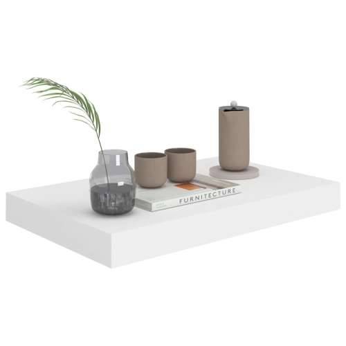 Plutajuće zidne police 2 kom bijele 40 x 23 x 3,8 cm MDF - Bijela 40 x 23 x 3.8 cm 2 1 Cijena