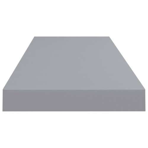 Plutajuće zidne police 2 kom sive 80 x 23,5 x 3,8 cm MDF - Siva 80 x 23.5 x 3.8 cm 2 1 Cijena