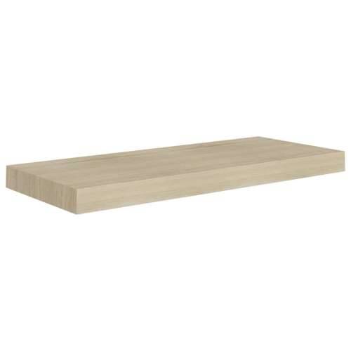 Plutajuće zidne police 2 kom boja hrasta 60 x 23,5 x 3,8 cm MDF - Boja hrasta 60 x 23.5 x 3.8 cm 2 1 Cijena